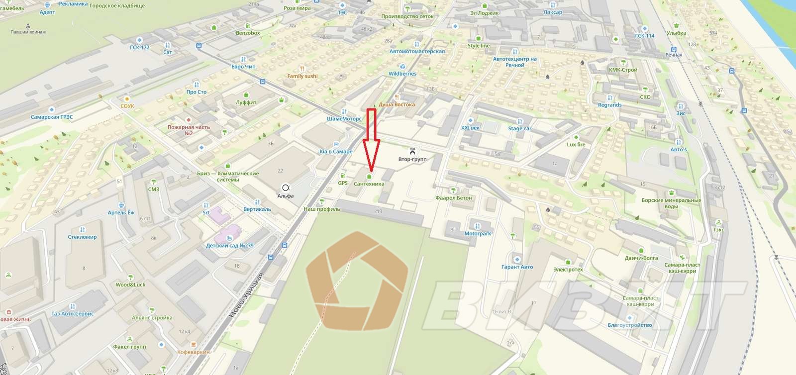 Аренда коммерческой недвижимости, 130м <sup>2</sup>, Самара, Новоурицкая улица,  3