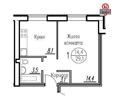 Продажа 1-комнатной квартиры, Самарская, Лемешевского,  21