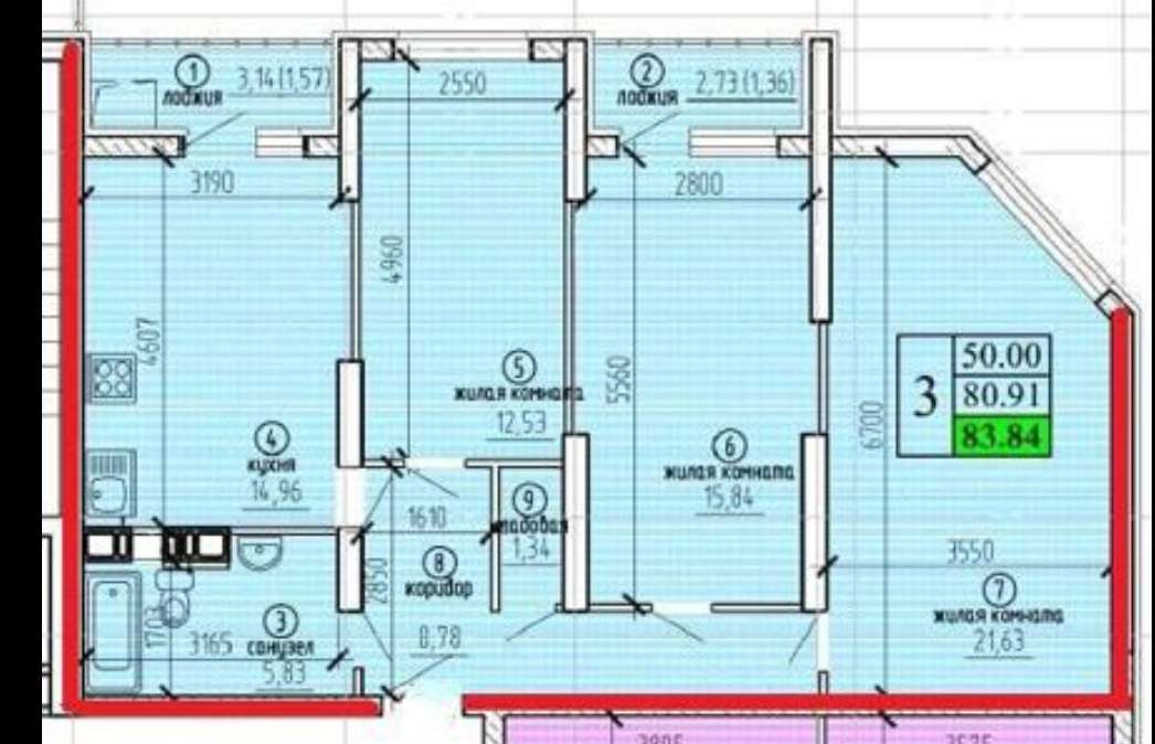 Продажа 3-комнатной новостройки, Самара, Советской Армии улица