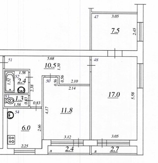 Продажа 3-комнатной квартиры, Самара, Промышленности улица,  295