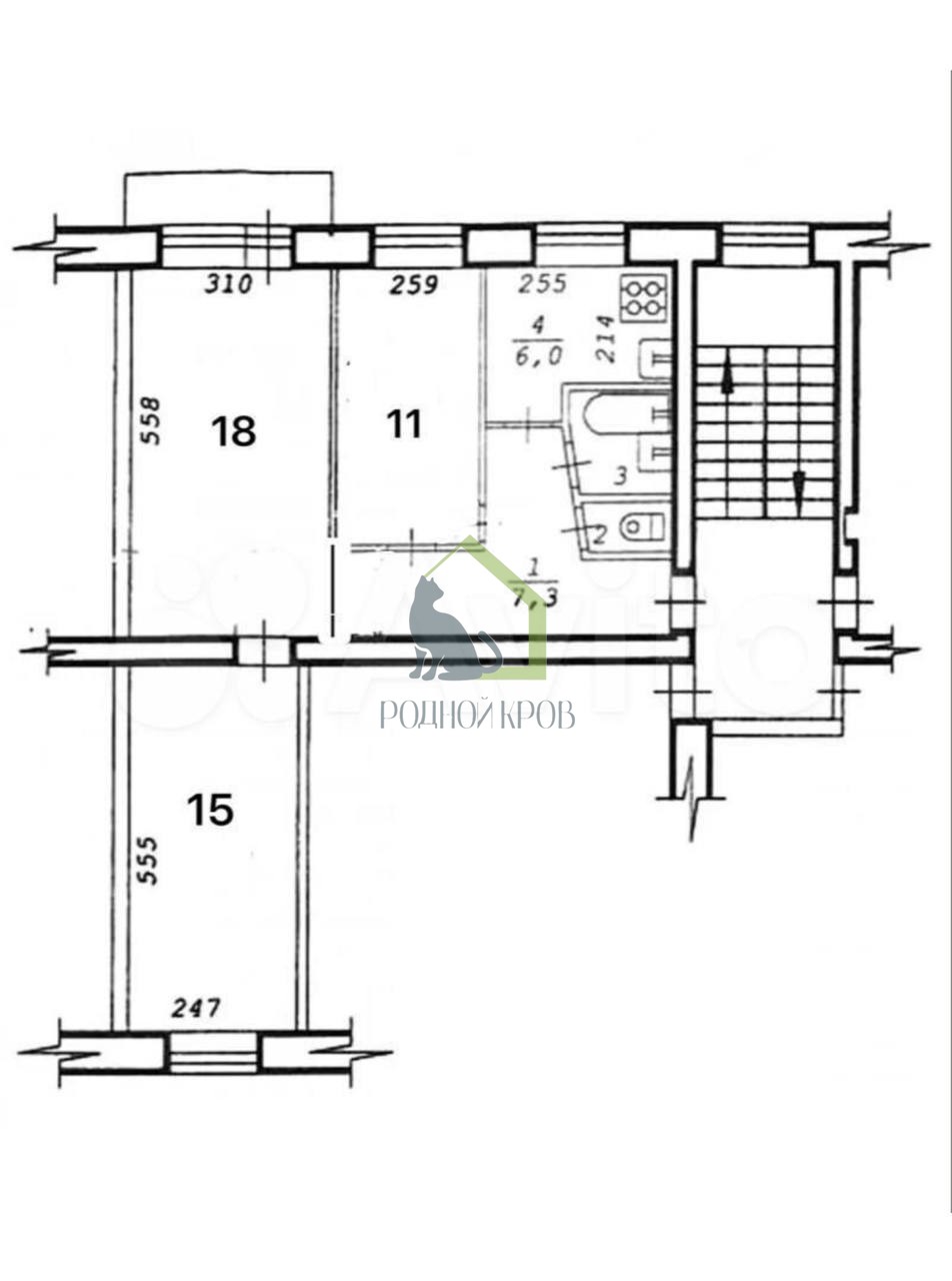 Продажа 3-комнатной квартиры, Сызрань, Локомобильная улица,  37