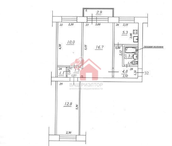 Продажа 3-комнатной квартиры, Самара, Победы улица,  123