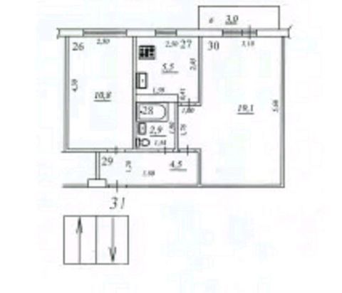 Продажа 2-комнатной квартиры, Самара, Советской Армии улица,  145
