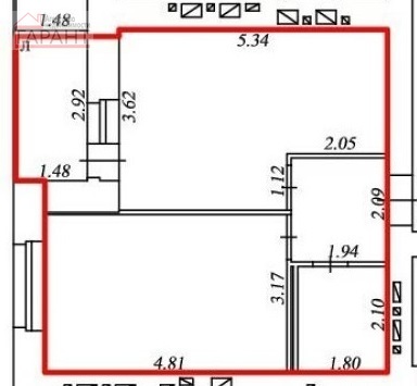 Продажа 1-комнатной квартиры, Самара, Николая Баженова улица,  2